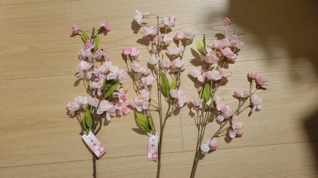 Artificial Cherry Blossoms (Sakura) - Set of 3