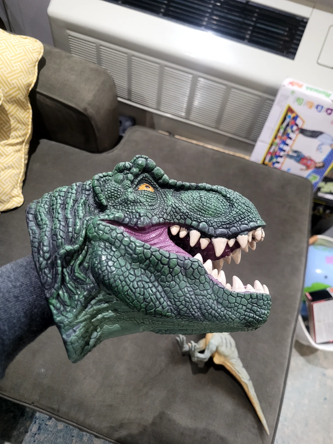 Dinosaur Hand Puppets - T-Rex and Triceratops - photo 2