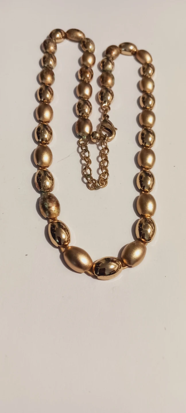 New !! Gold Tone Beaded Necklace - photo 3