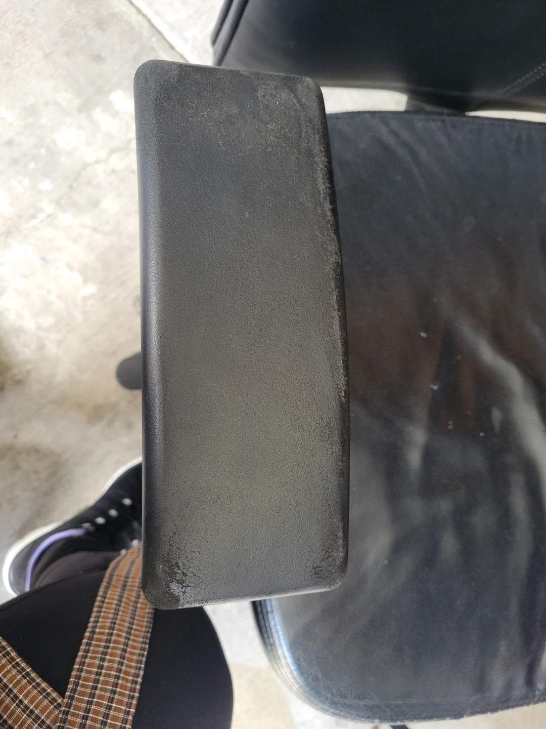 Black Leather Office Chair - photo 3