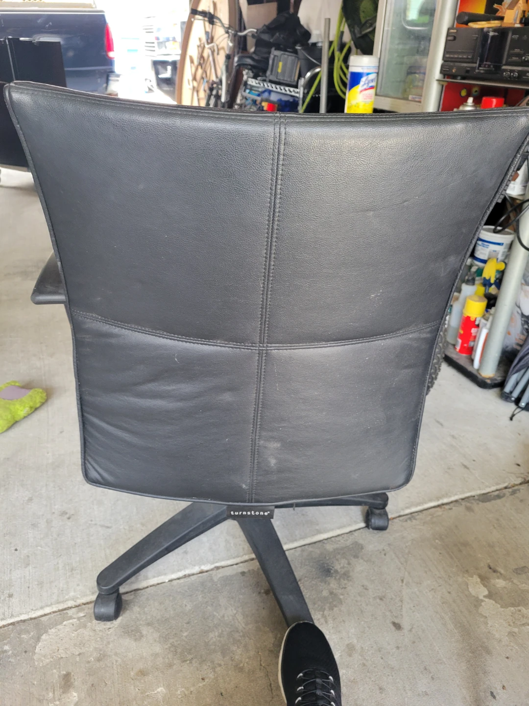 Black Leather Office Chair - photo 5