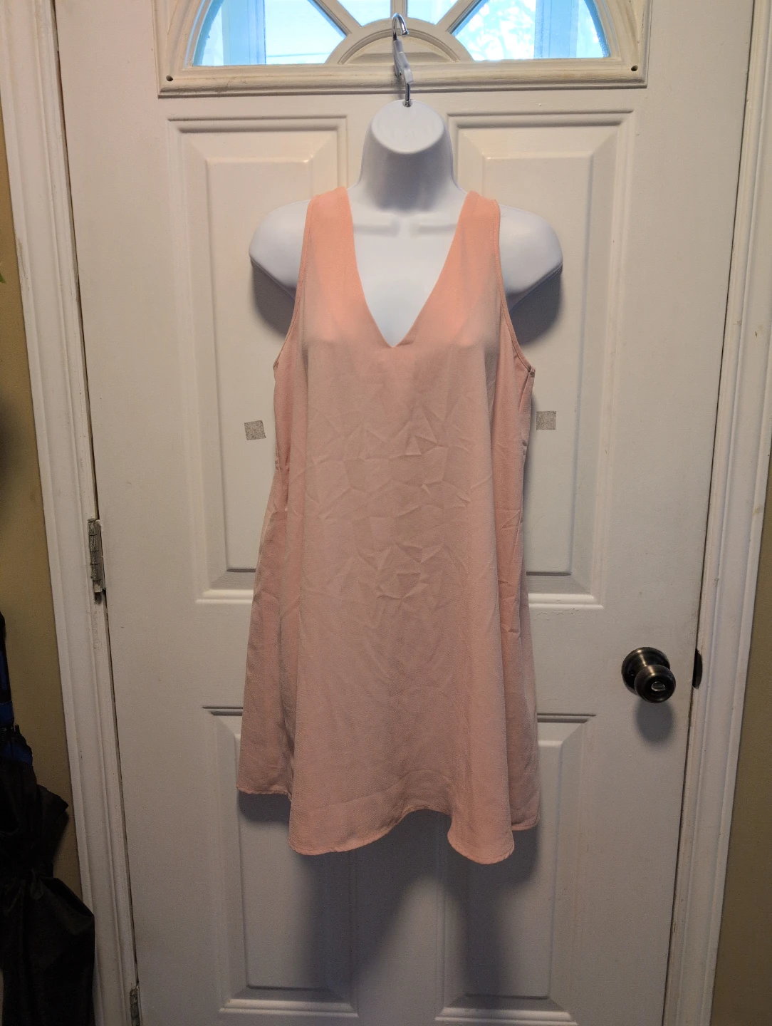 Forever 21 Pink Sleeveless V-Neck Dress Size M