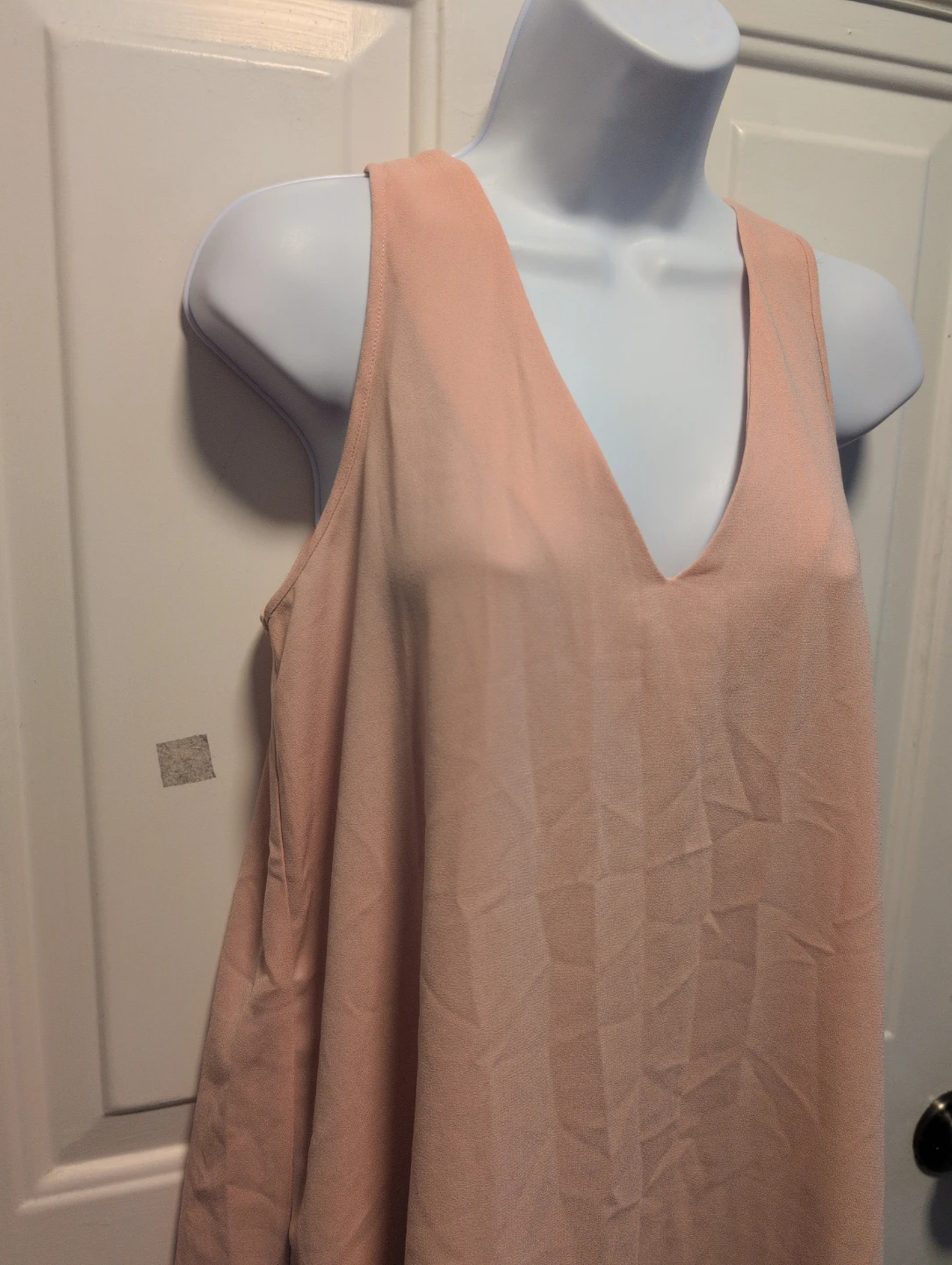 Forever 21 Pink Sleeveless V-Neck Dress Size M - photo 2