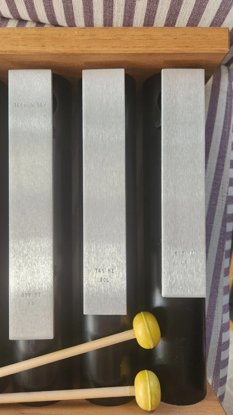 SomaEnergetics Wood and Metal Chime Set with Mallets - photo 3