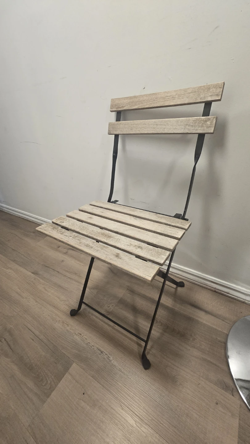 Wooden Slat Folding Chair