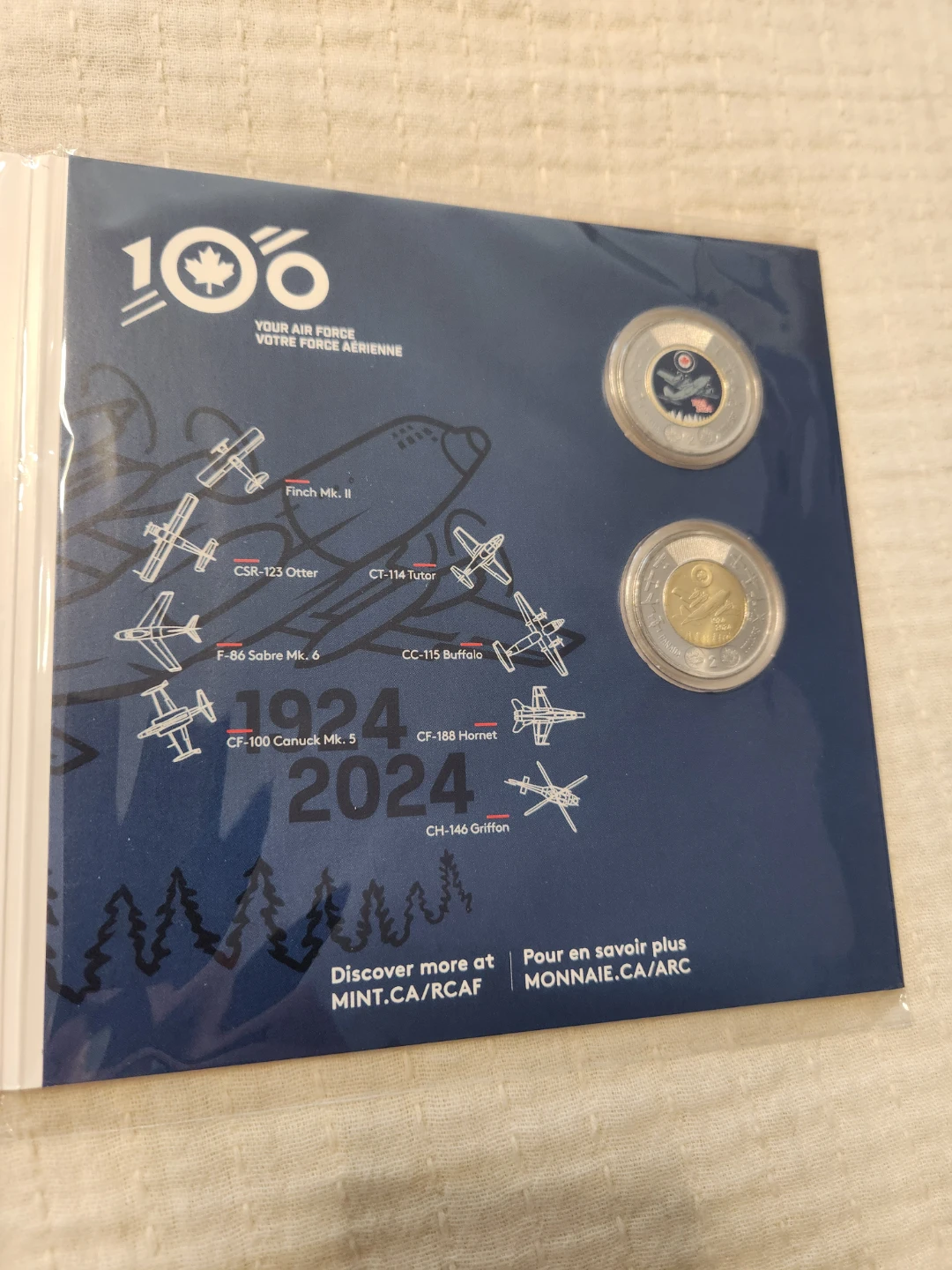 2024 Royal Canadian Air Force 100th Anniversary Coin Set - photo 2