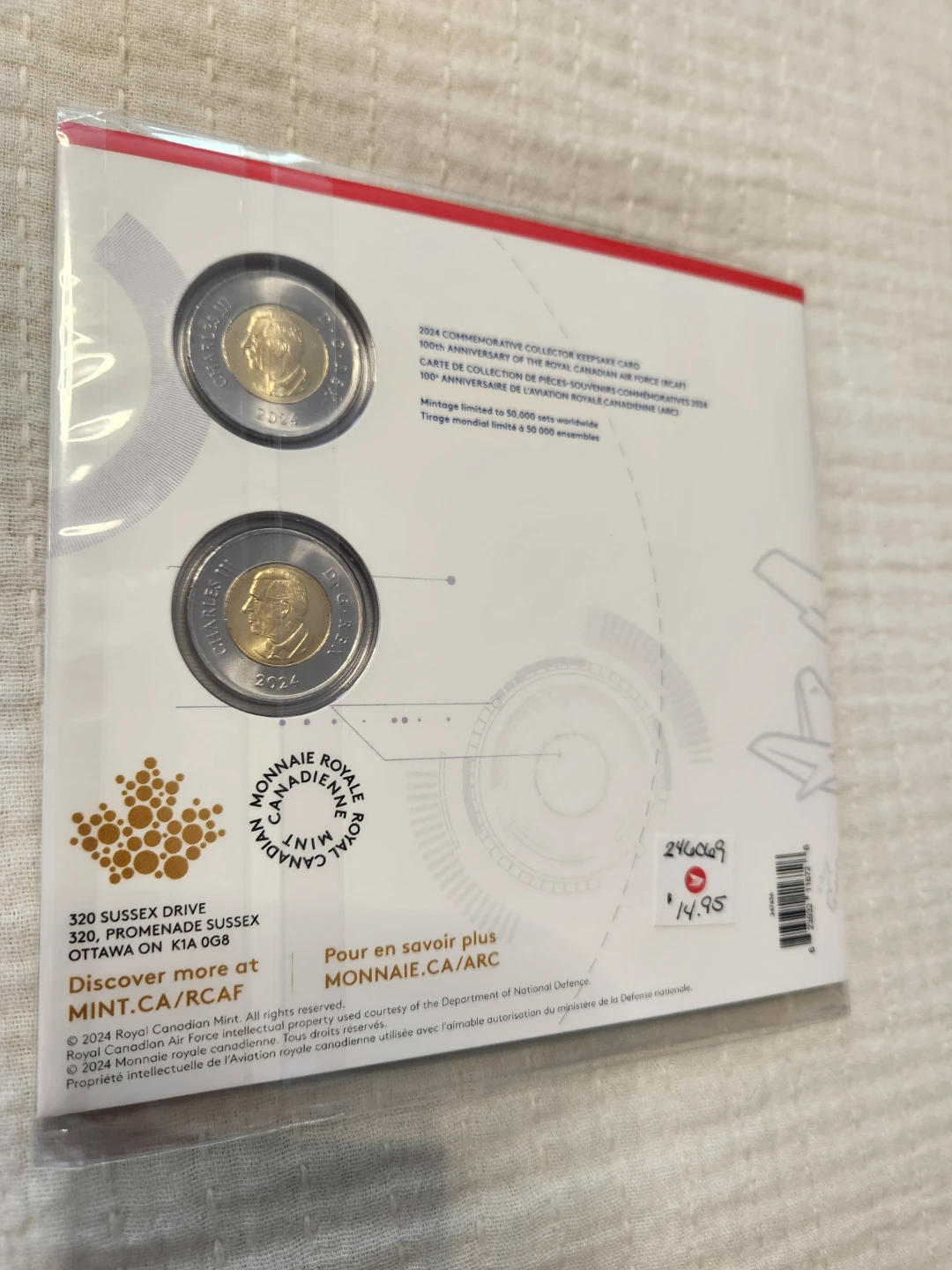 2024 Royal Canadian Air Force 100th Anniversary Coin Set - photo 4