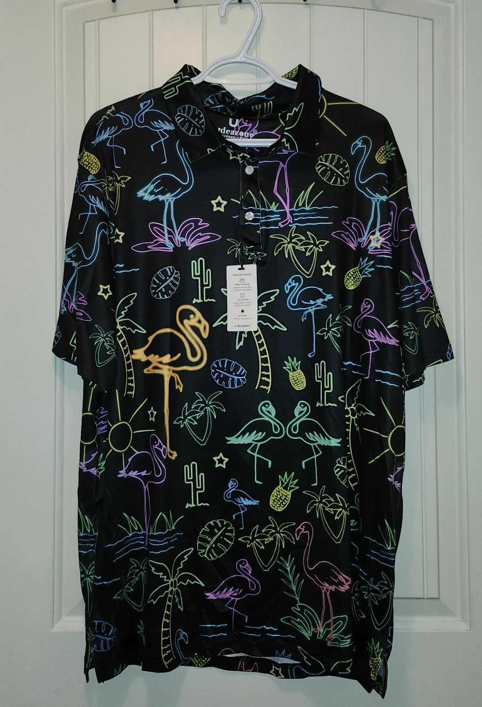 Urban Zone Performance Polo Shirt XL Flamingo Neon