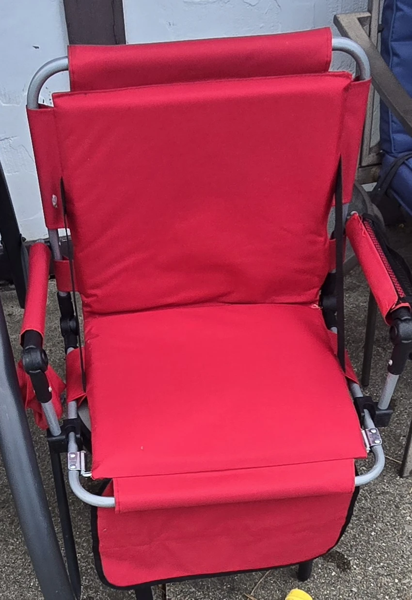Lake & Trail Padded Adjustable Stadium Bleacher Seat & Back.