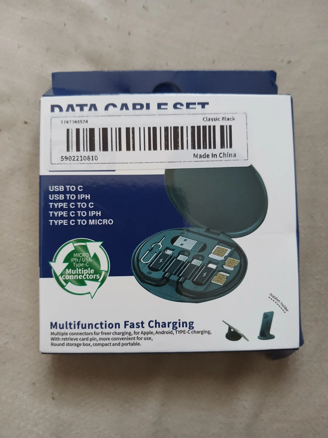 San-Xing 5-In-1 60W Data Cable Set - Charge & Sync