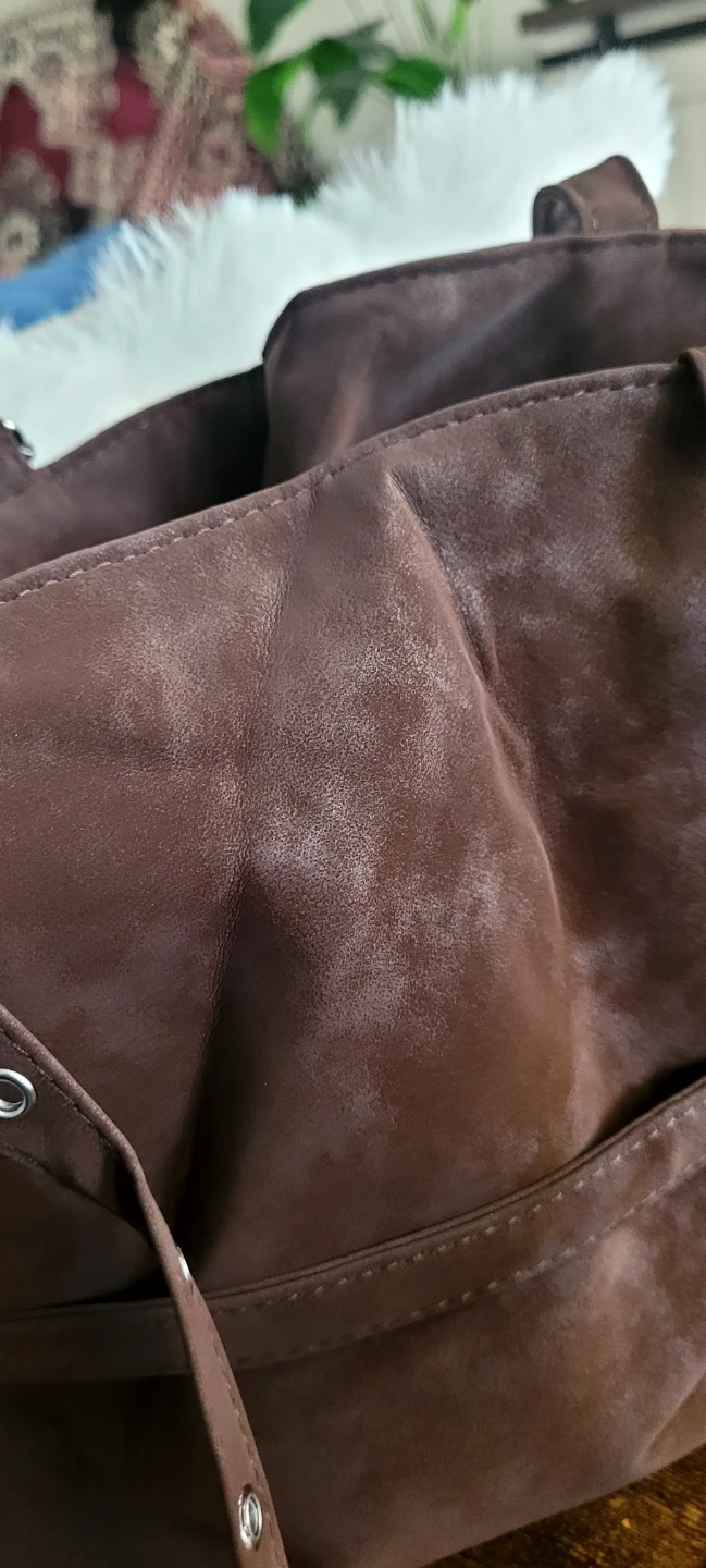 Brown Suede Tote Bag - photo 5