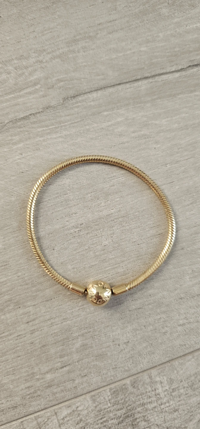 Pandora gold Snake Chain Bracelet