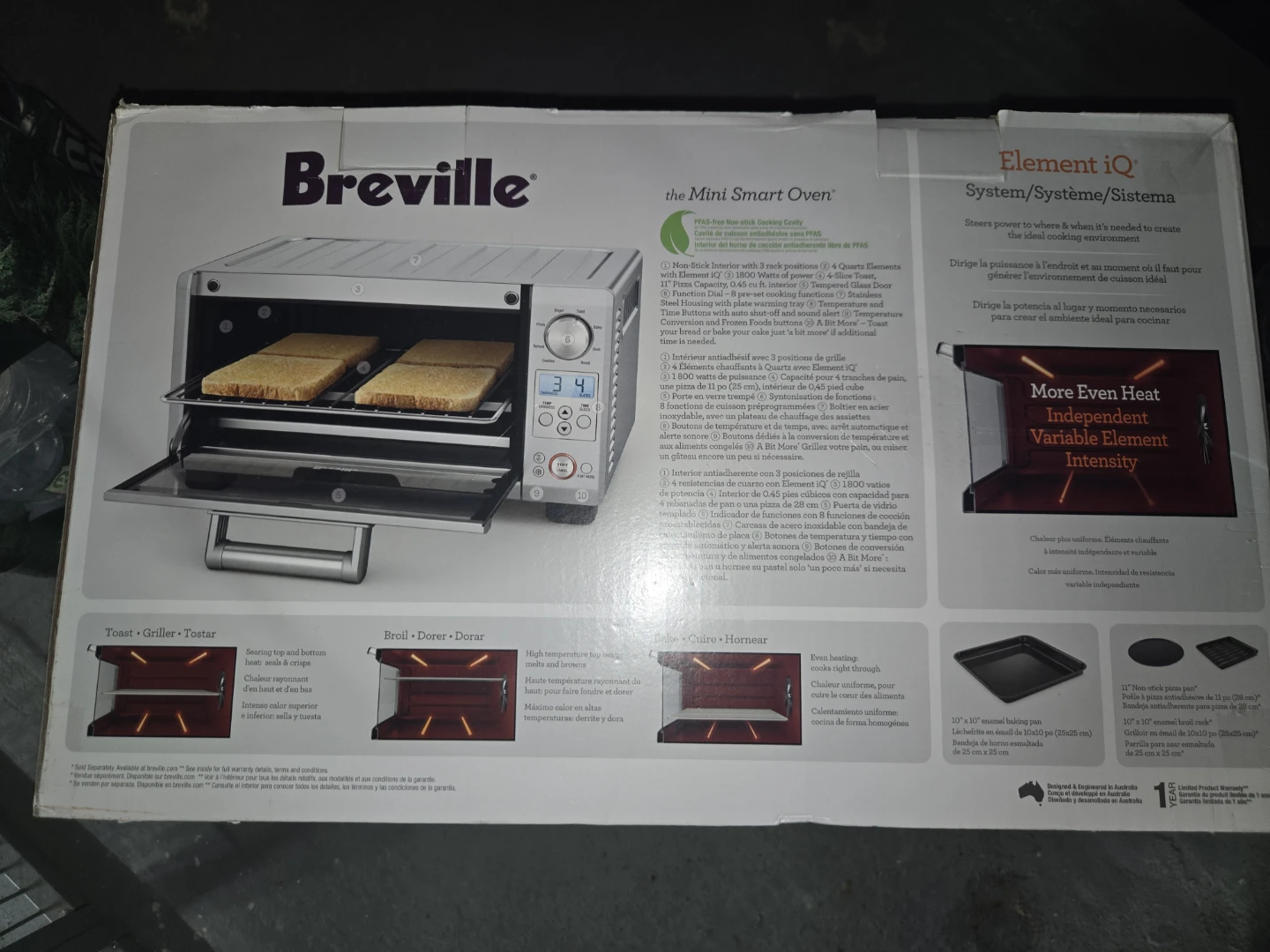 Breville the Mini Smart Oven Element IQ Toaster Oven - photo 3
