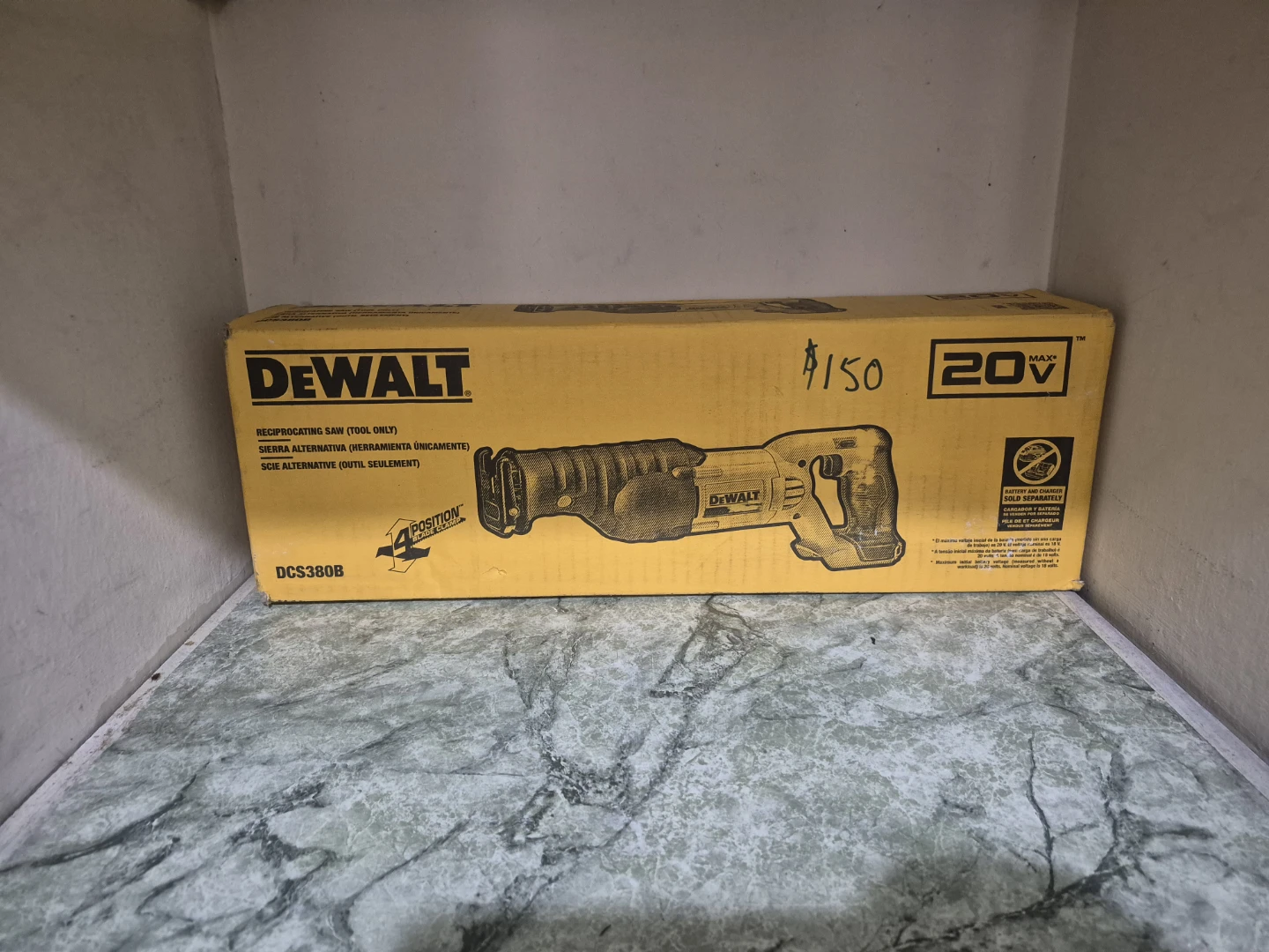 DEWALT DCS380B 20V MAX Cordless Reciprocating Saw (Tool Only)