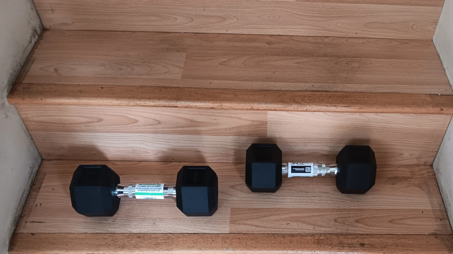 Set of 2 Hex Dumbbells - 15lb