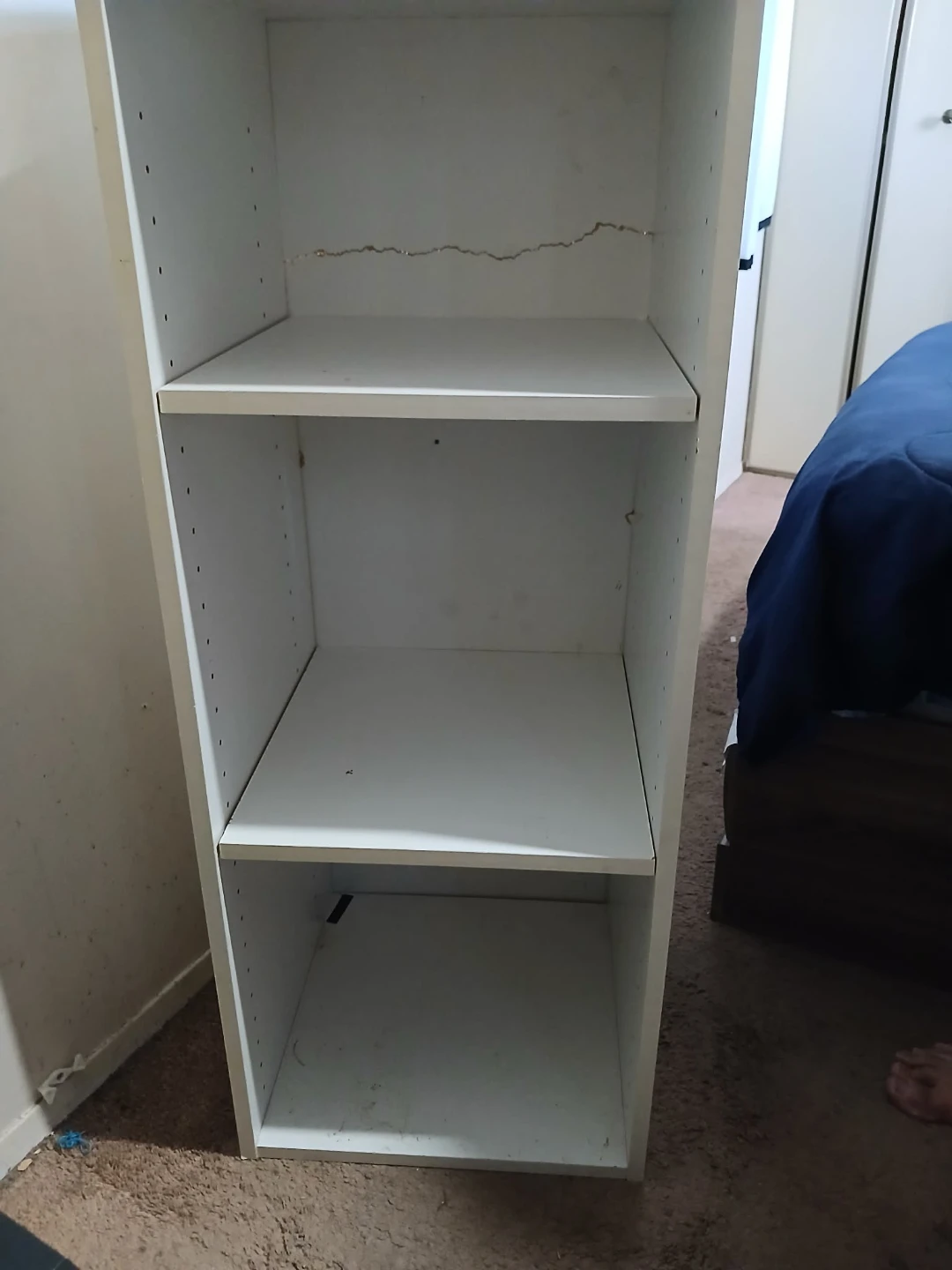 White 3-Shelf Bookcase