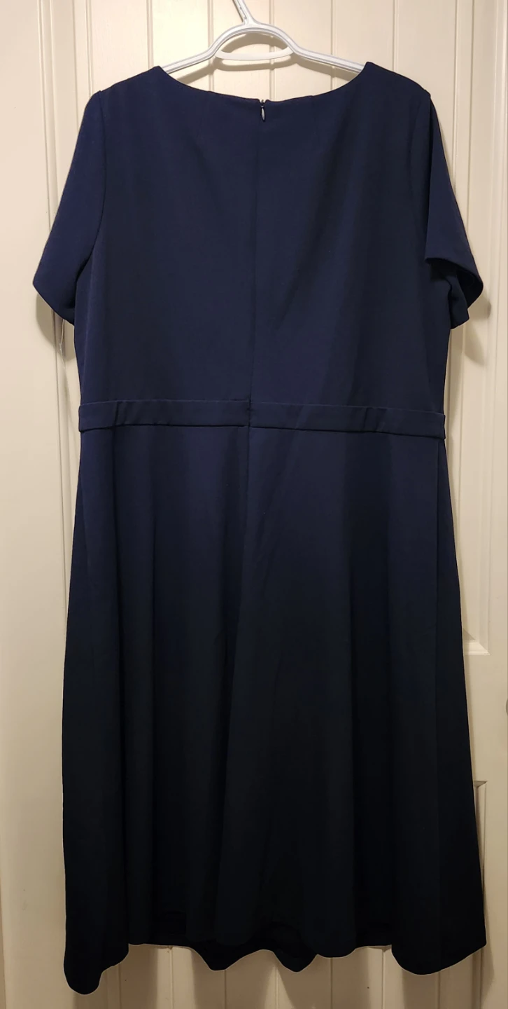 London Times Navy Blue Dress - Size 16W - photo 2
