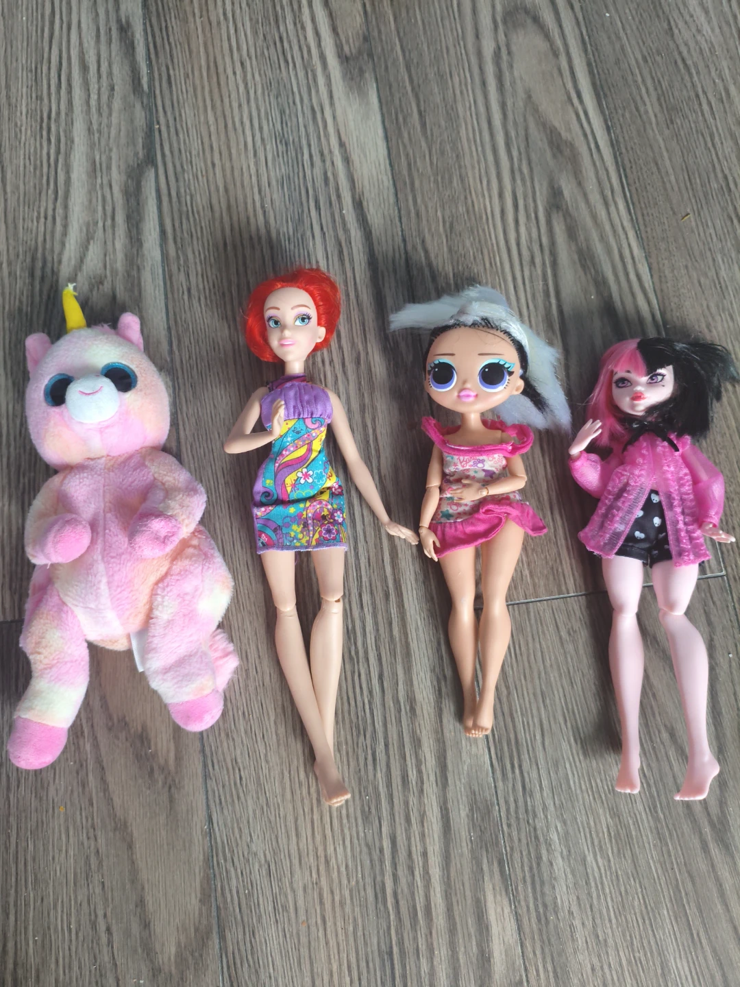 Set of 3 Dolls and one Plush Toy