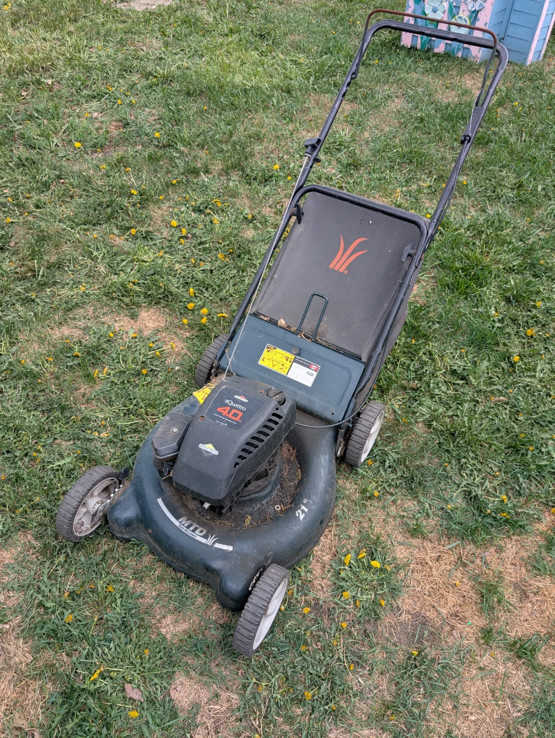 MTD 21" Push Mower with Briggs & Stratton Quattro 4.0 Engine
