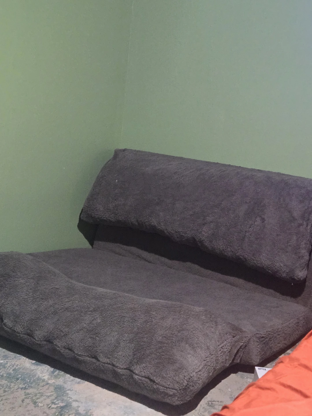 Grey foldable floor couch - photo 2