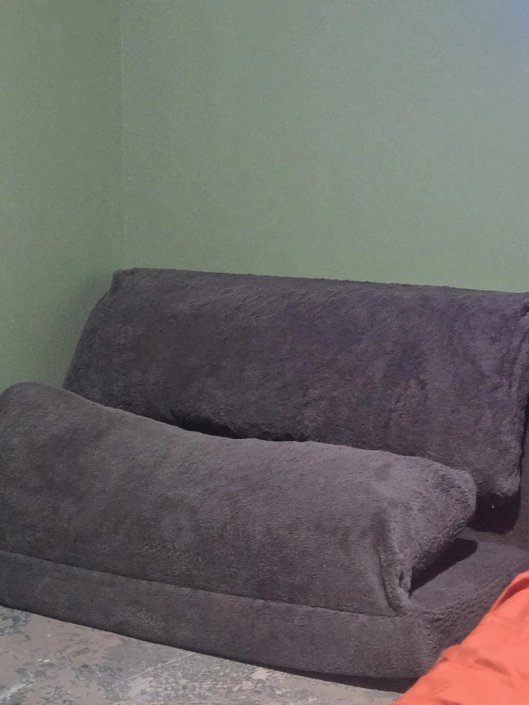 Grey foldable floor couch - photo 3