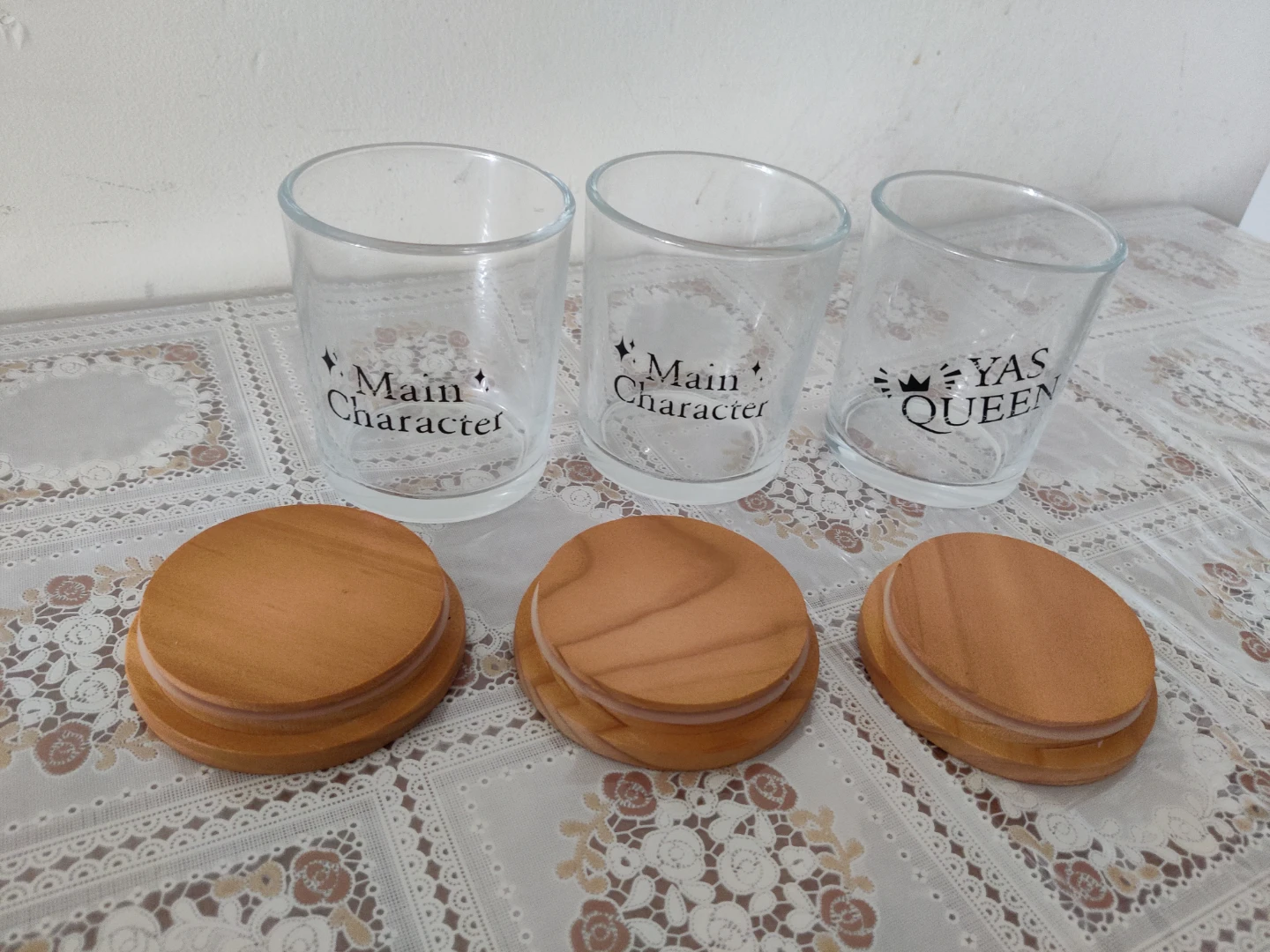 Glass Jars with Wooden Lids - photo 2