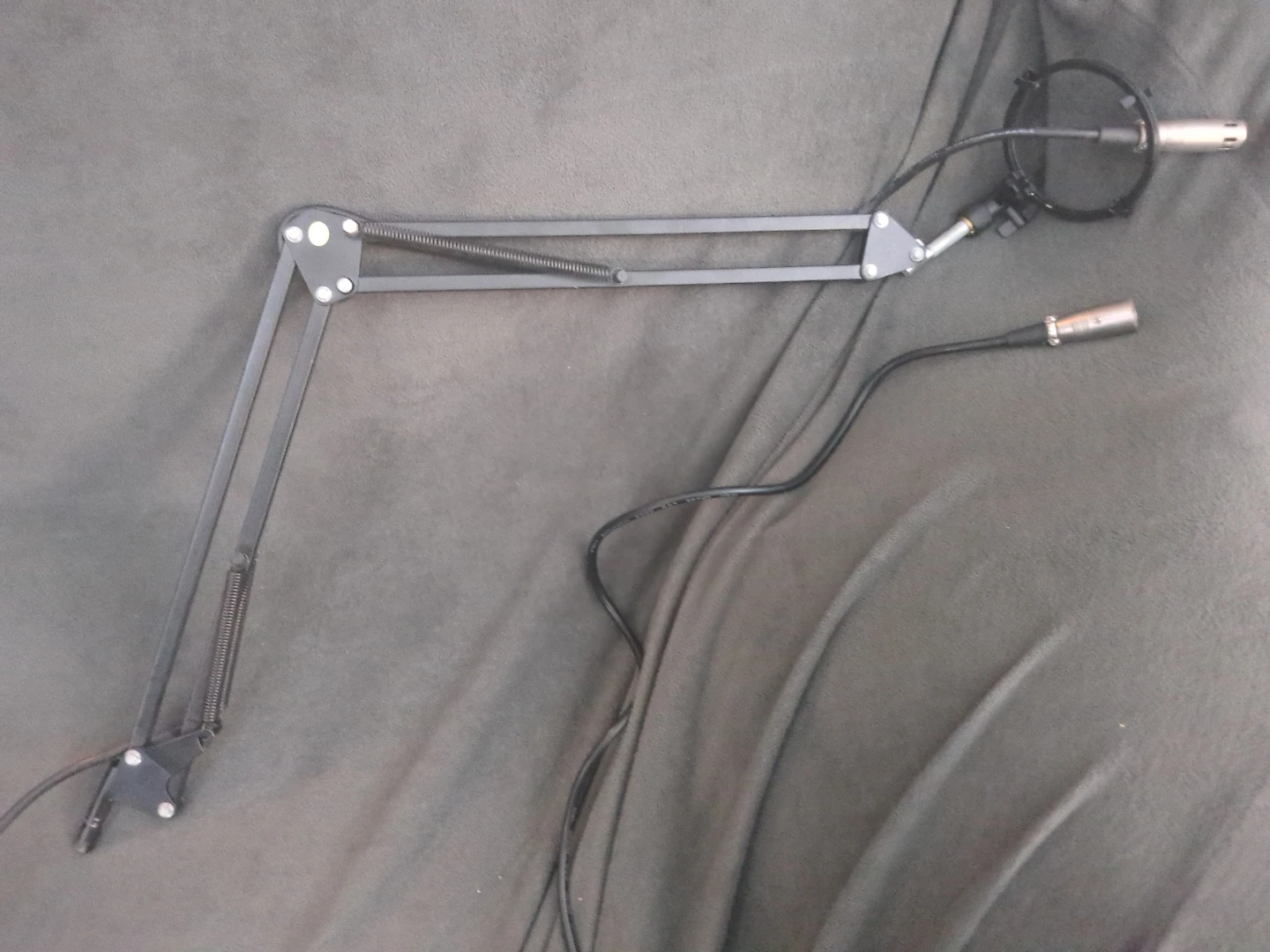 Adjustable Microphone Boom Arm Stand with Cable