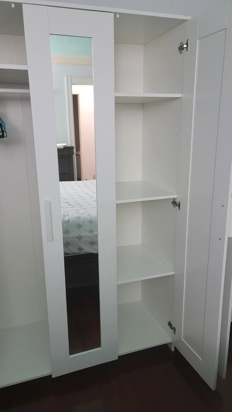 IKEA BRIMNES Wardrobe with 3 doors, white - photo 3