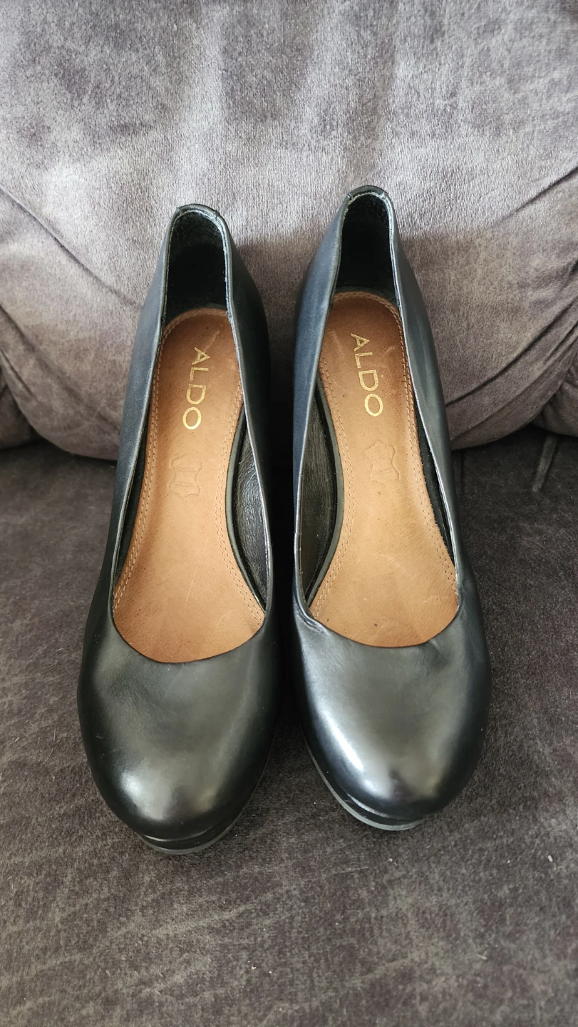 ALDO Black Wedge Heels - Women's Size 8 - photo 3