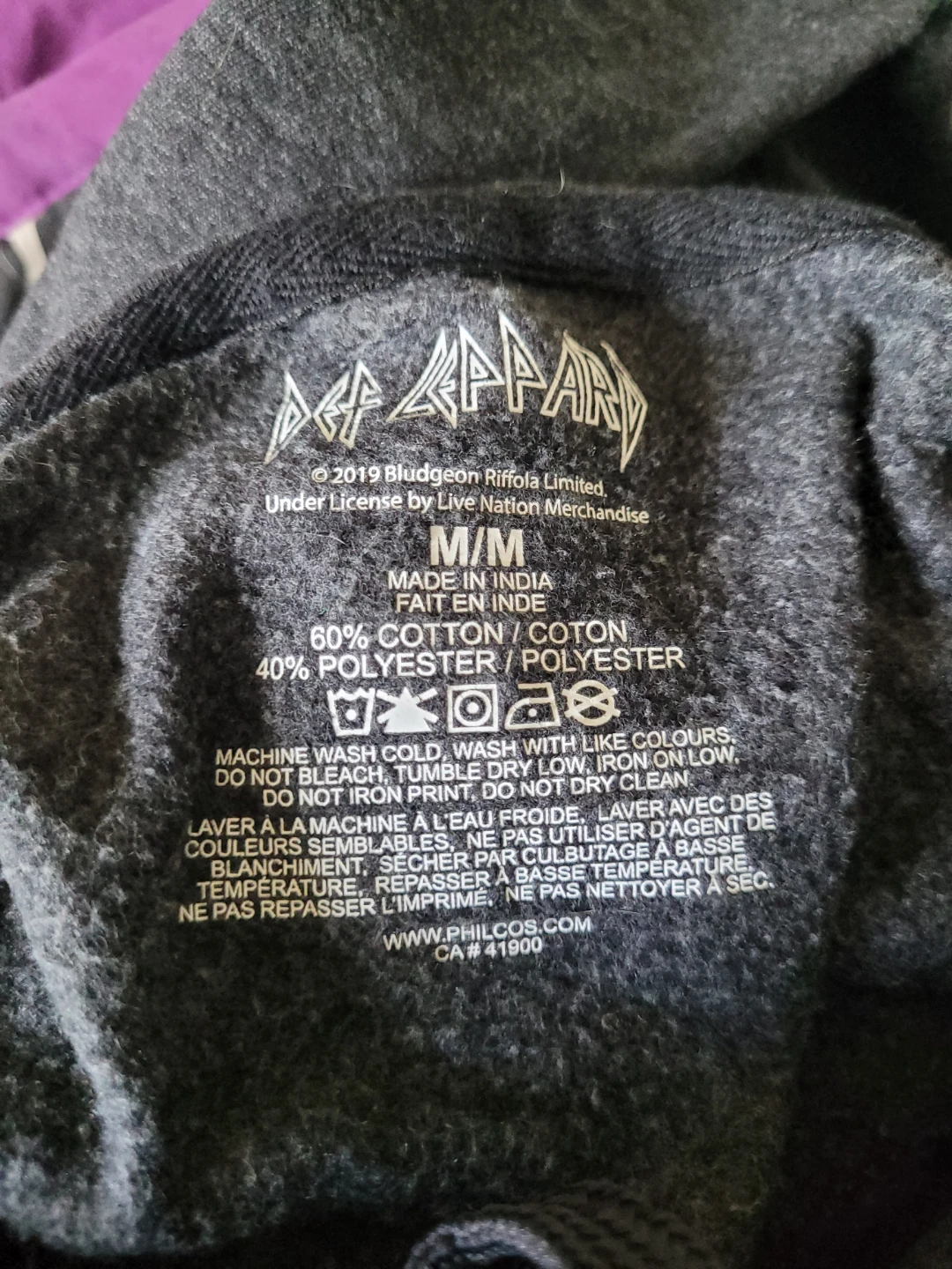 Def Leppard Grey Hoodie M/M - photo 4