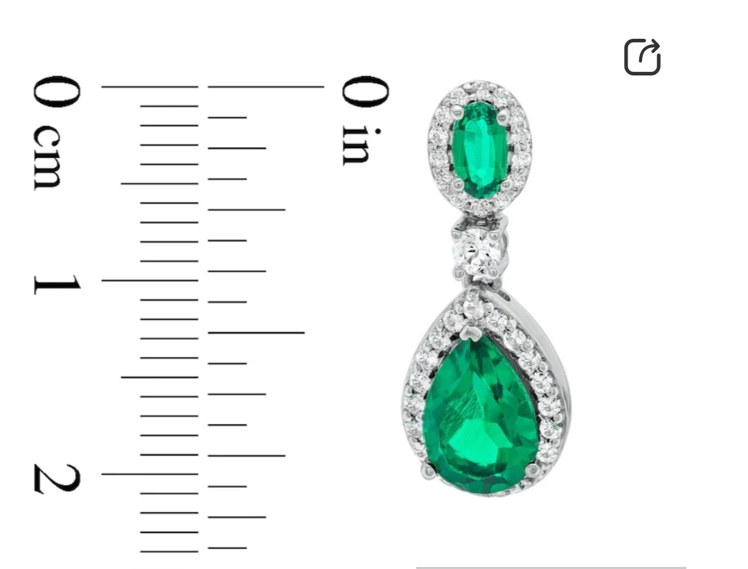 Peoples Jewellers Emerald & Sapphire Drop Earrings - photo 5