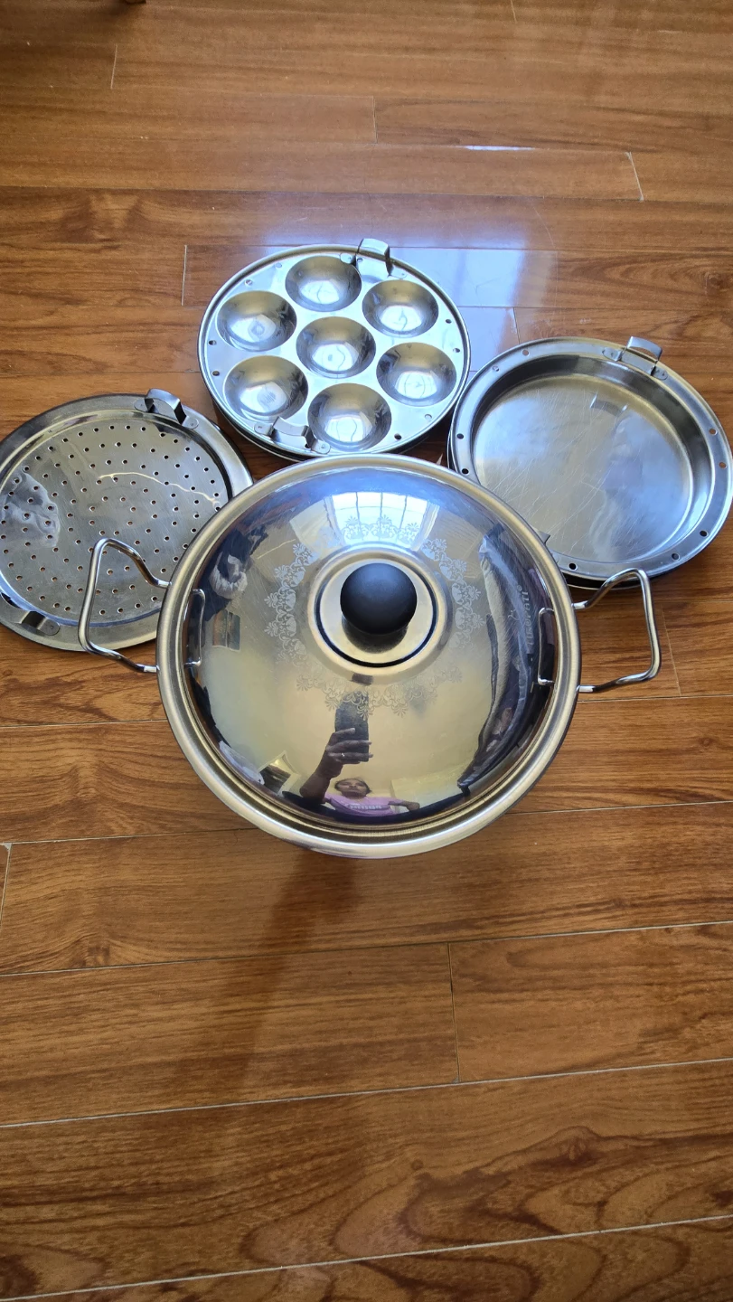 Stainless Steel Idli Maker Steamer with 3 Tiers