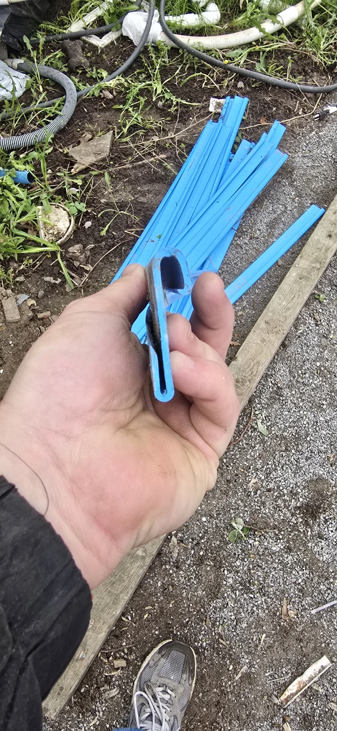 Blue Plastic pool liner trim strips - photo 3