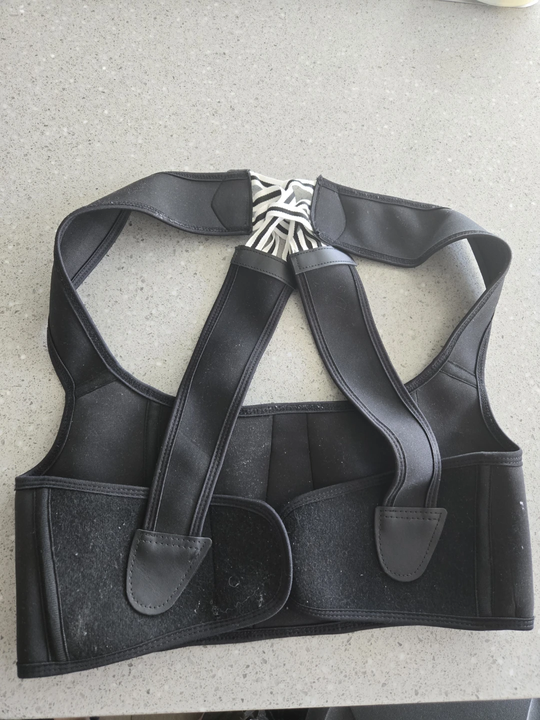 Black Posture Corrector Back Brace