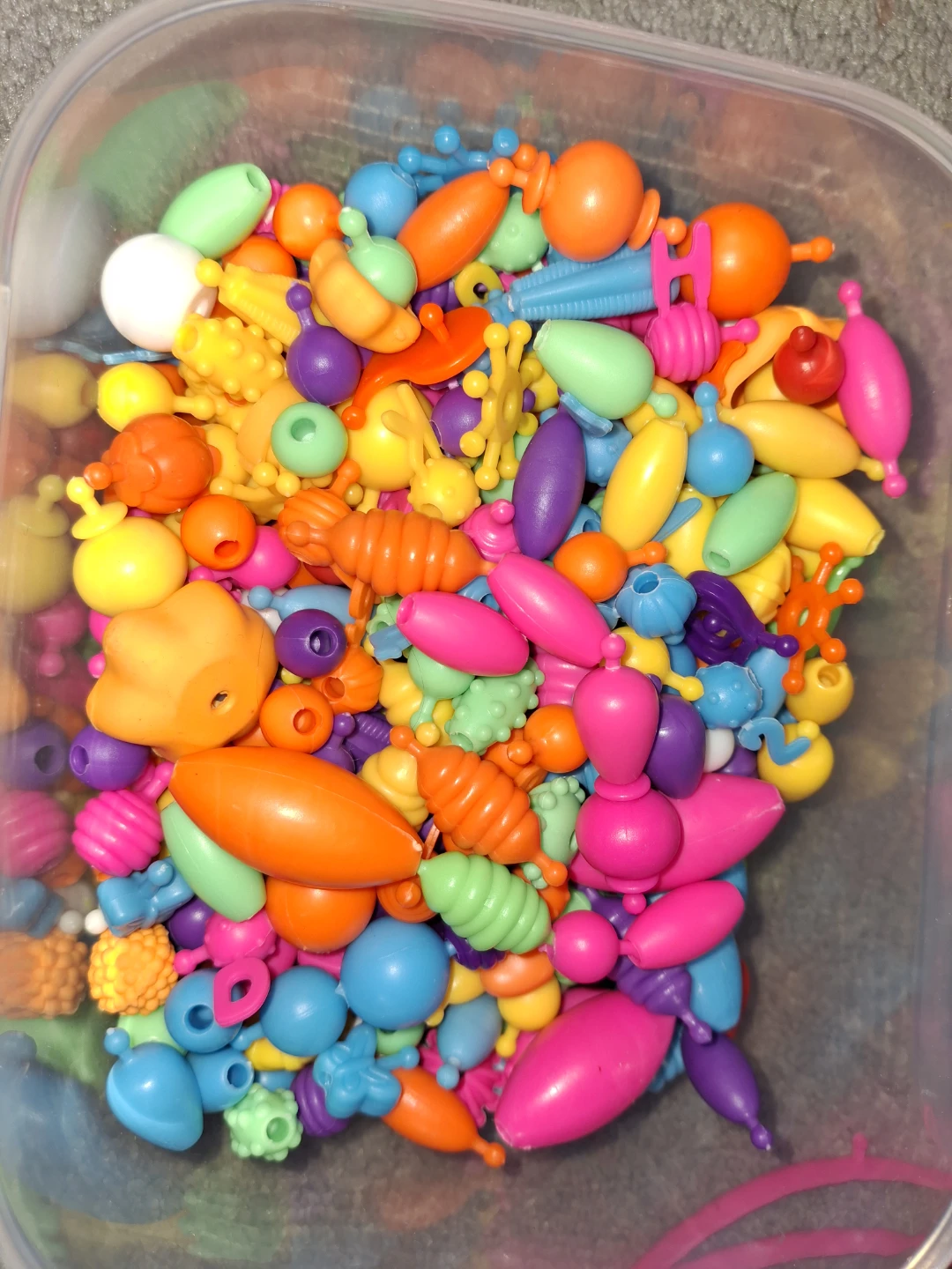 Assorted Craft Beads and Headband Accessories