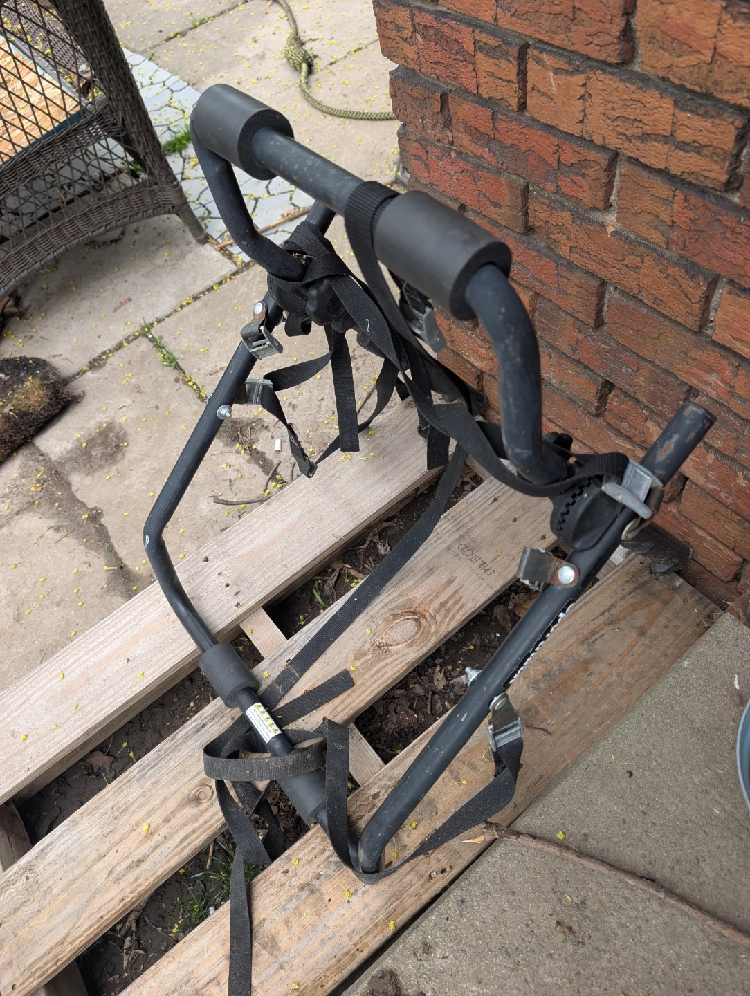 Black Trunk Mount Bike Rack