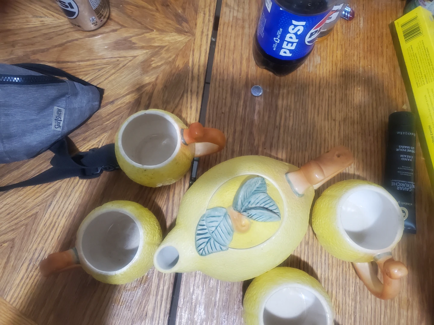Lemon Tea Set with Teapot and 4 Cups - photo 2
