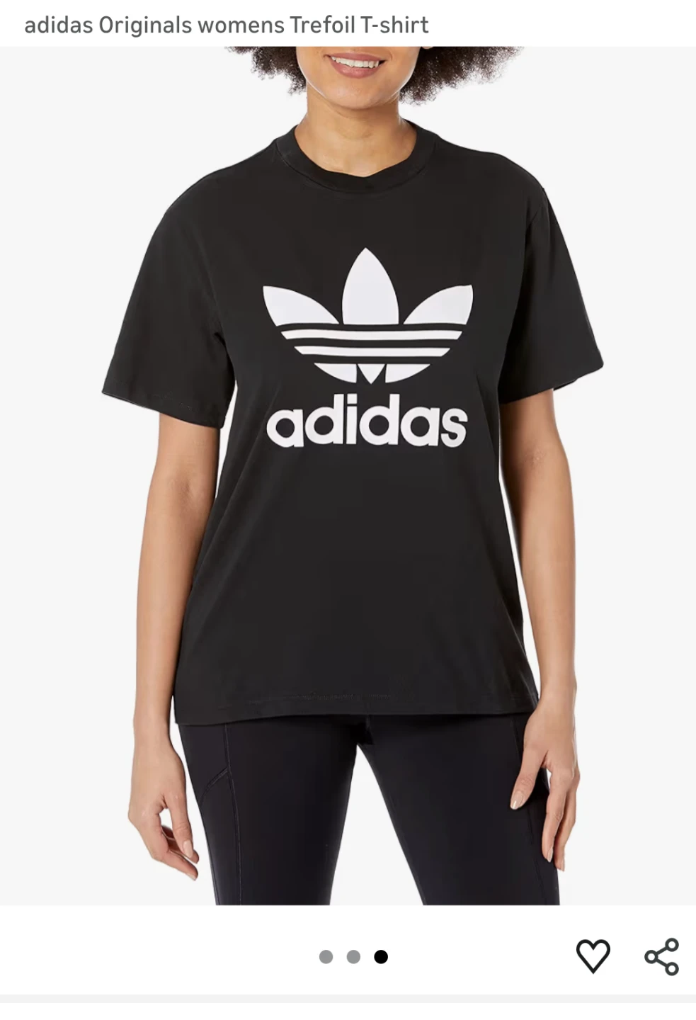 Adidas Trefoil T-Shirt - Black