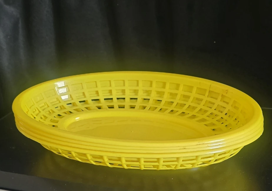 Yellow Plastic Fast Food Basket
