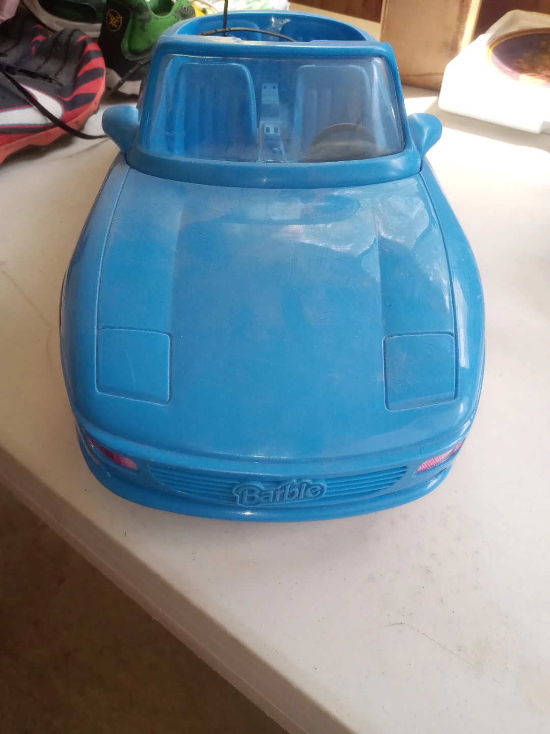 Vintage Blue Barbie Convertible Toy Car - photo 2