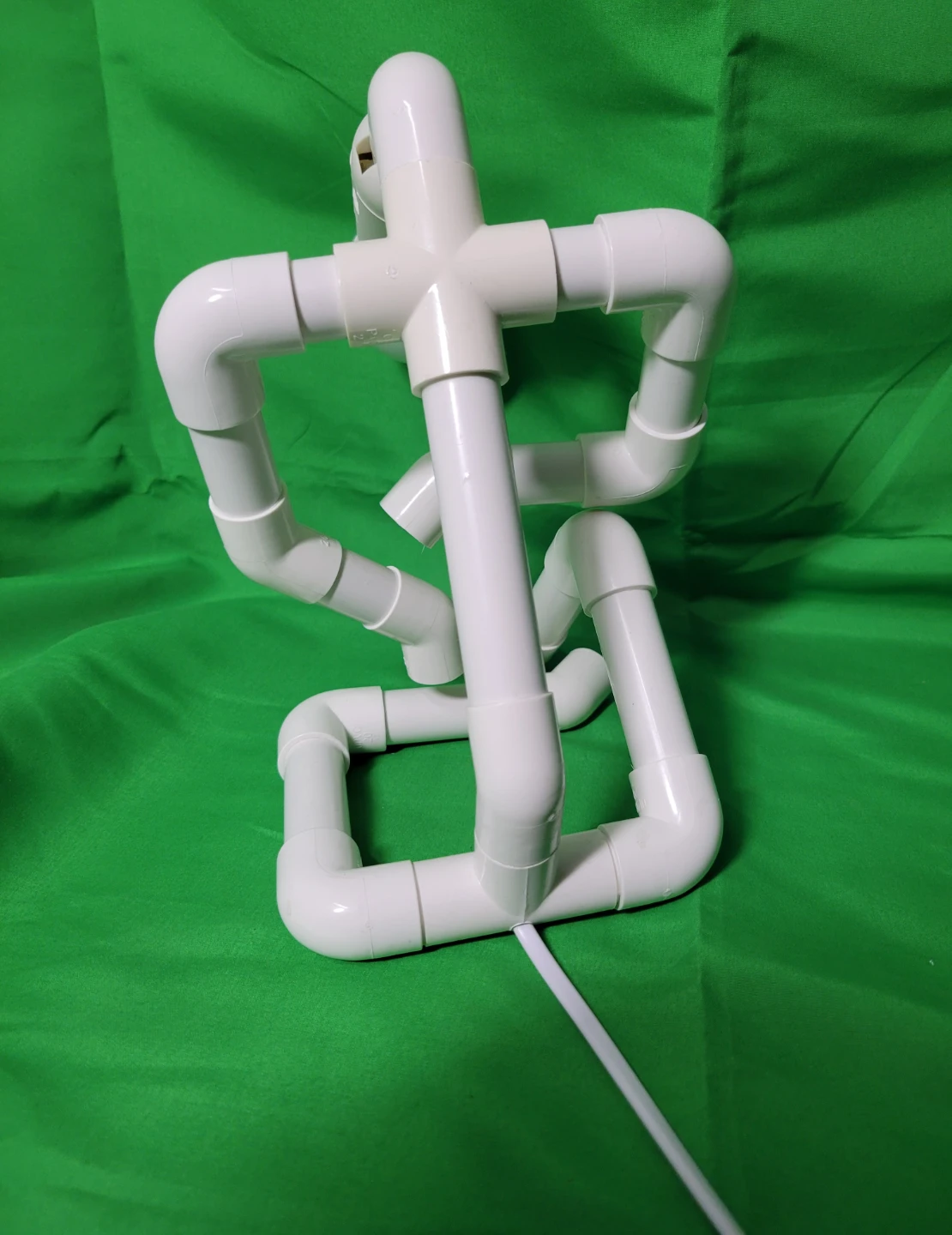 Unique Handmade PVC Pipe Robot Figure Lamp - photo 4