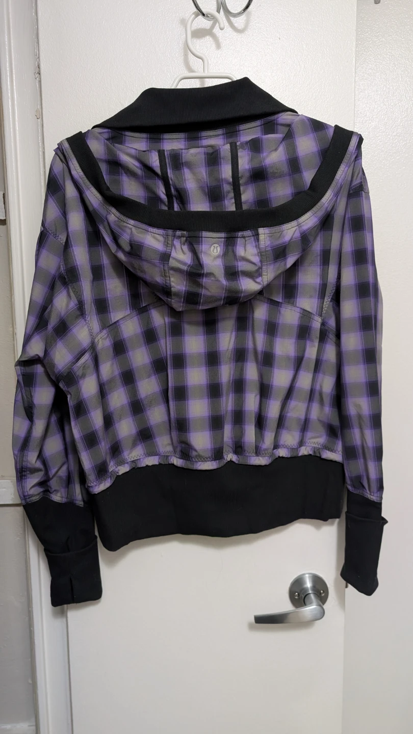 Lululemon Athletica Plaid Pullover Jacket Size 10 - photo 2