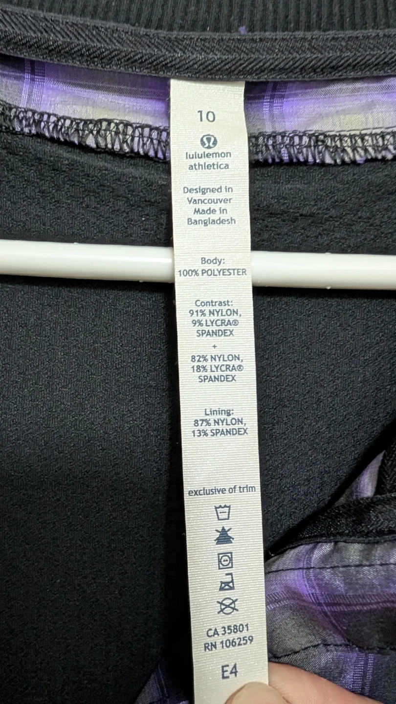 Lululemon Athletica Plaid Pullover Jacket Size 10 - photo 3