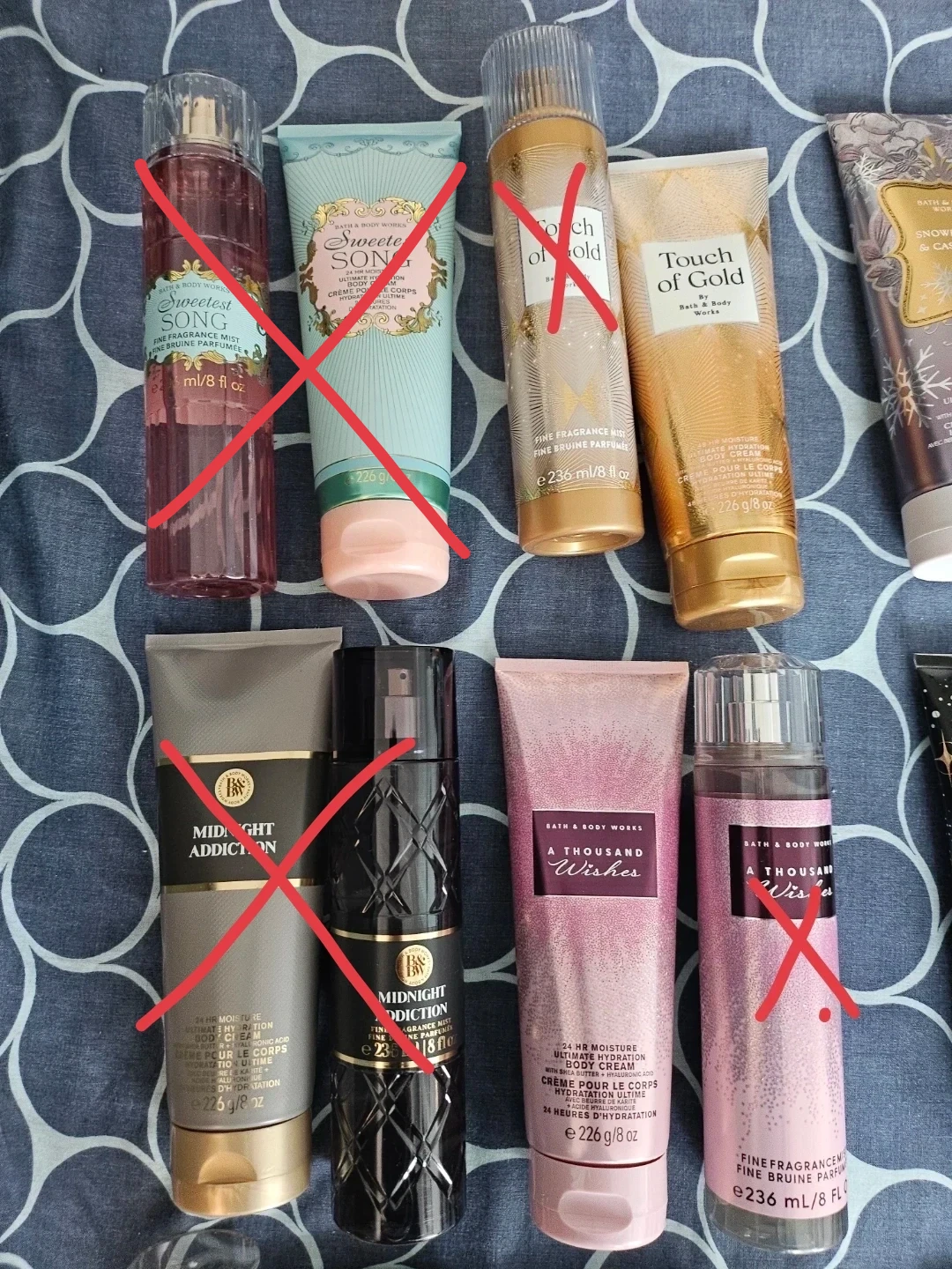 Bath & Body Works Lot - Body Cream & Mist