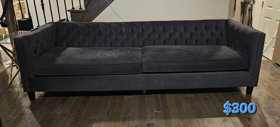 Royal blue tufted Sofas