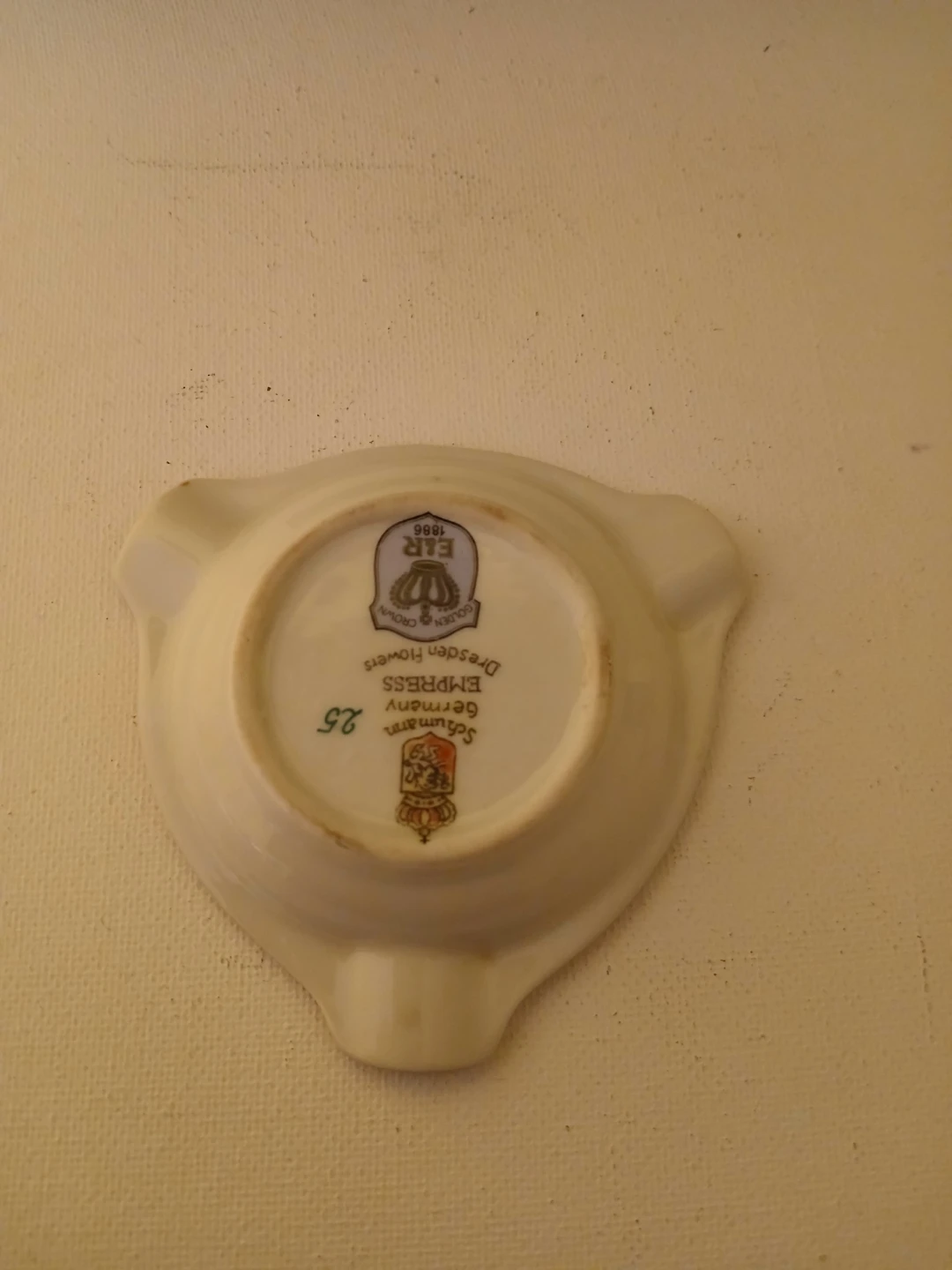 Schumann Arzberg Dresden Flowers Ashtray - photo 2