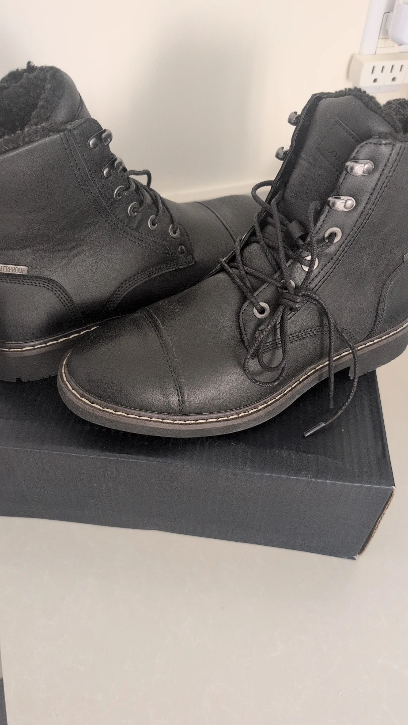 London Fog Men's Waterproof Winter Boots - Black - photo 3