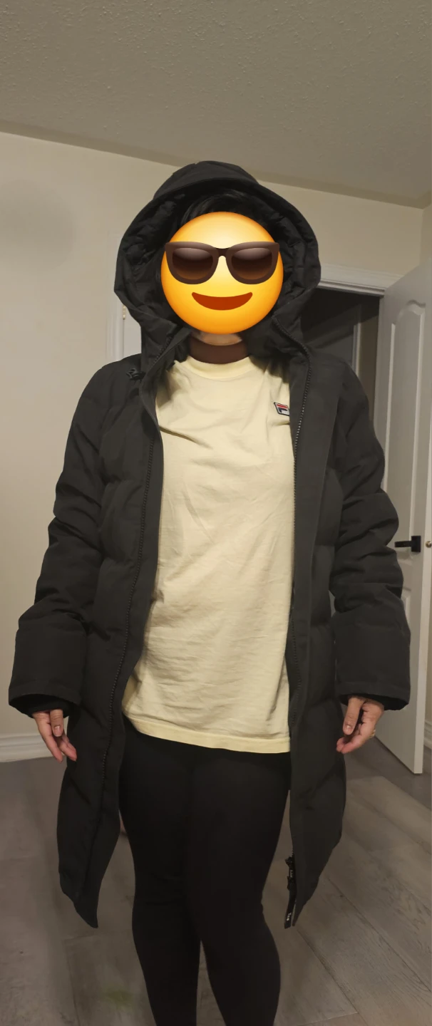 TNA Black Puffer Parka Coat - photo 2