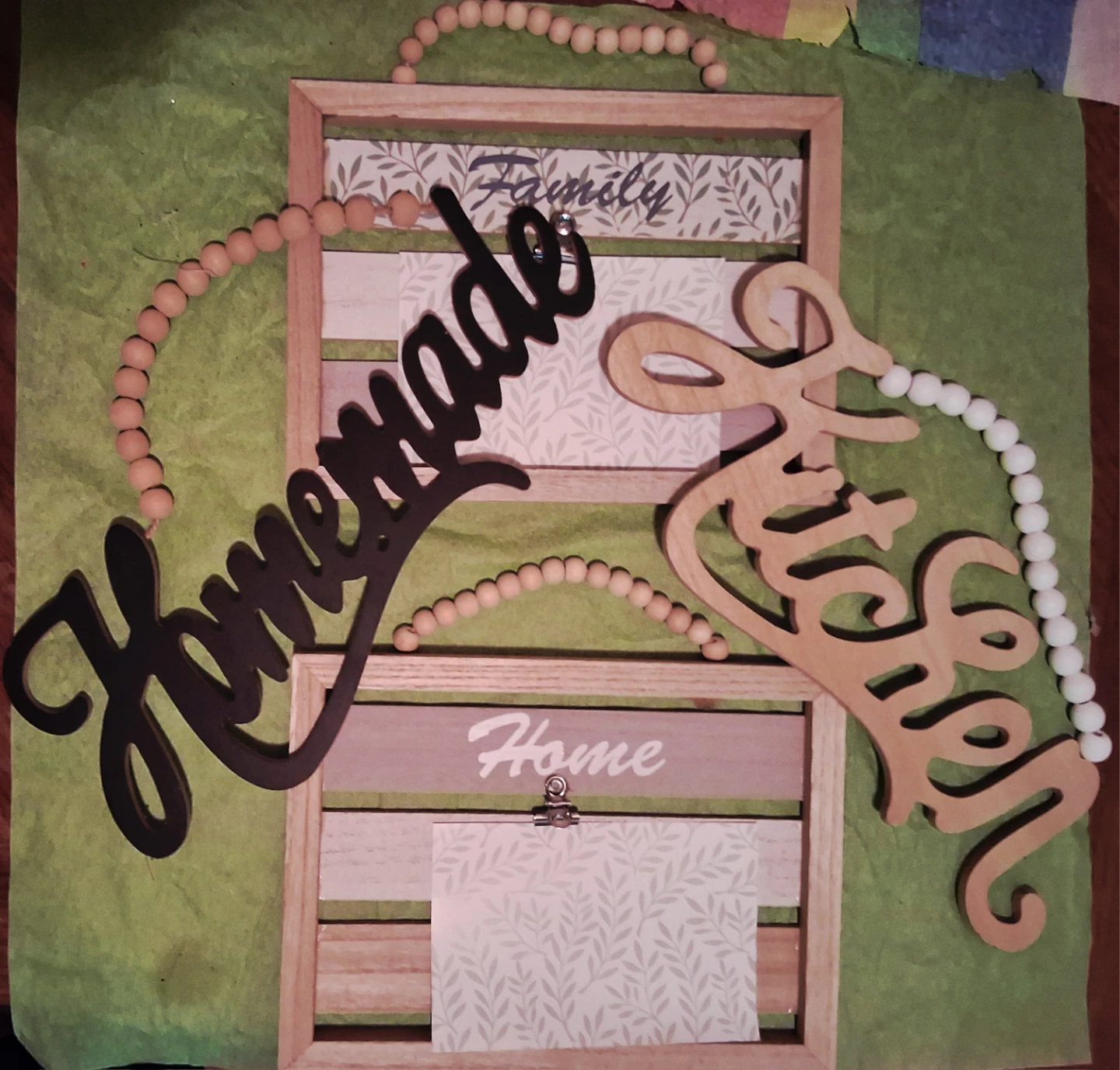 Homemade & Family Photo Frame with Beads