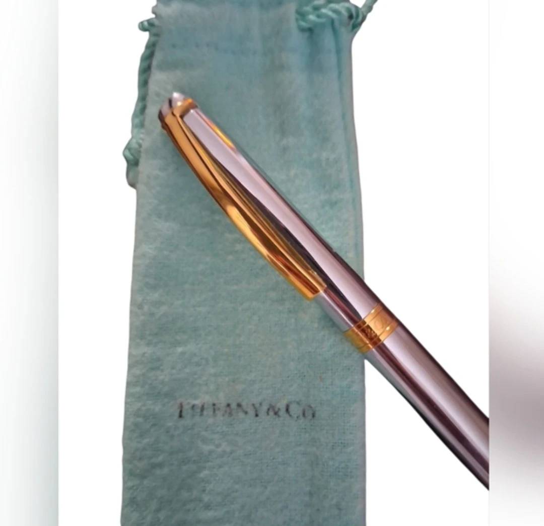 Tiffany & Co. Silver & Gold Pen with Pouch - photo 2